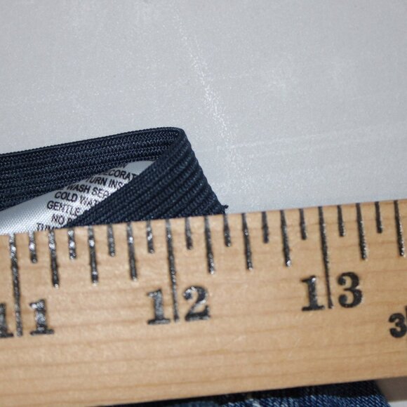 Life Nature Love Jeans Sz S X 30 Blue Denim Elastic Waist Pockets 100% Cotton - Picture 10 of 12